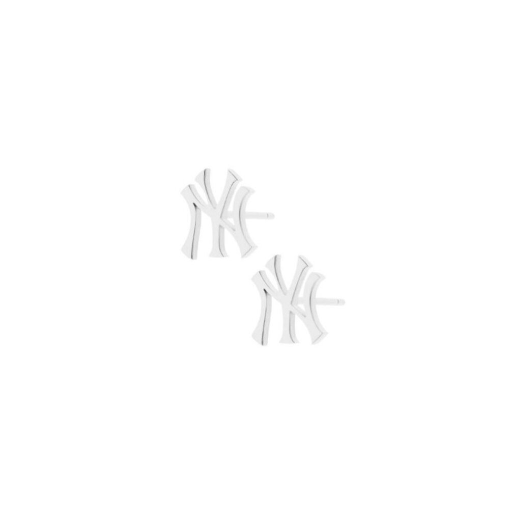 New York Yankees Stud Earrings - Silver NY Earrings - NY Yankees - Easter Gift